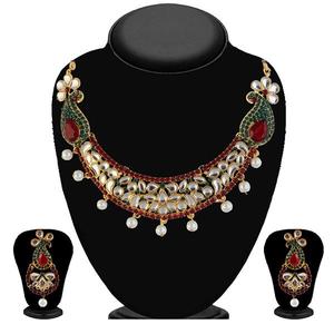 Ensemble de bijoux Kriaa, pierre autrichienne marron, alliage de zinc, collier et boucles d'oreilles, élégant et luxueux - Product Image 1