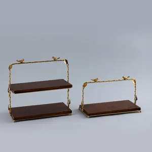 Set of 2 <b>Cake</b> Stands With 2 Tier and 1 Tier Model Manufacturer Wholesaler Premium Home & Decoration Factory - Product Image 3