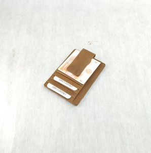 Crazy Horse de cuero lavado Vintage Clip magnético Snap tarjetero monedero camareros carteras ver a través de la ventana ID crédito Simple Mini - Product Image 3