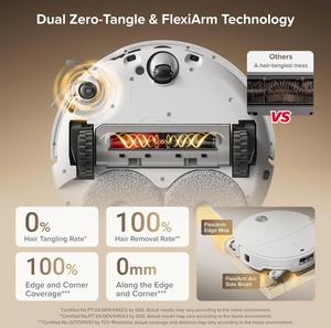 Nuevo Robot Aspirador y Fregasuelos CurvX con Succión de 22000Pa, Diseño Delgado Anti-Enredos 3.14, IA Reactiva, DIY Industrial - Product Image 4