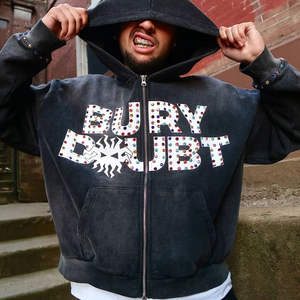 Sudadera con Capucha Extra Grande de Invierno para Hombre, Diseño Ecológico y Resistente al Viento con Aspecto de Diamante de Lujo - Product Image 2