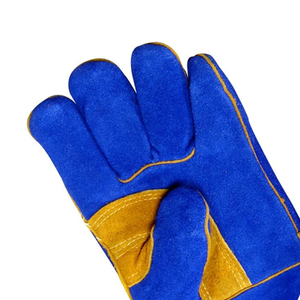 Gants de soudage à paume renforcée personnalisés avec couture de fil Gants de soudage robustes avec doigt de feu et gants de paume pour les soudeurs - Product Image 3