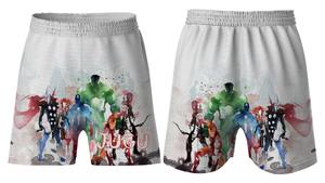 กางเกงขาสั้นผู้ชายแบบซับลิเมชันสีพื้นยืดหยุ่นแบบลำลองแห้งเร็วระบายอากาศได้ดีโลโก้ของคุณเอง - Product Image 2