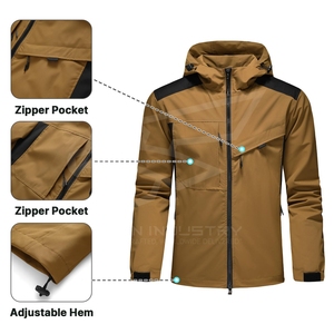 Veste coupe-vent de sport sublimée pour hommes, vestes imperméables à séchage rapide avec fermeture éclair, légères, respirantes, de voyage et d'extérieur pour hommes - Product Image 3