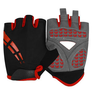 Gants de cyclisme antichoc pour VTT, gants de course sans doigts, qualité supérieure, antidérapants, pour la musculation, avec logo personnalisé - Product Image 1