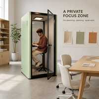 Cabine de bureau insonorisée pour 1 personne, cabine acoustique de concentration, studio créatif, cabine téléphonique I-01-1