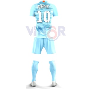 Camisetas deportivas ligeras de poliéster para niños, conjunto completo de fútbol, uniforme de entrenamiento de fútbol, uniforme de fútbol por sublimación - Product Image 3