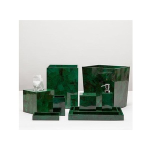 Tendance Design marbre salle de bain ensemble première qualité taille personnalisée distributeur de savon liquide porte-brosse à dents à vendre - Product Image 5