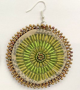 Pendientes bordados a mano con cuentas, pendientes personalizados con múltiples cuentas, joyería festiva para mujer al mejor precio, pendientes con cuentas. - Product Image 3