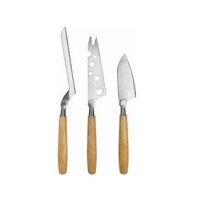 Trancheur de fromage en acier inoxydable et bois, couteau à fromage à manche en bois, 4 pièces - Product Image 4