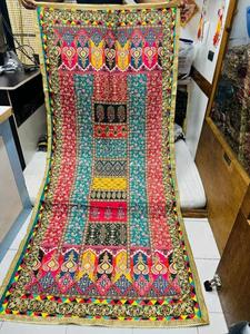 <b>Chiffon</b> Printed Multicolor Women Dupatta Silk Printed Pakistani Dupatta Natural silk Pakistani dupatta - Product Image 2