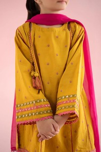 Hermoso hecho a mano niños niñas Shalwar Kameez elegante tradicional elegante fiesta Casual desgaste cómodo - Product Image 5