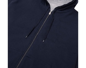 Sudadera con Capucha Personalizada Ligera 100% Algodón para Hombre, Estilo Vintage, Lavado Ácido Negro, Talla Grande - Product Image 4