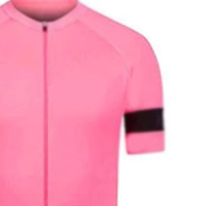 Ensemble de maillots de cyclisme respirants de couleur rose et noire avec fermeture à glissière complète Cuissard à bretelles et collants à séchage rapide du Pakistan - Product Image 6