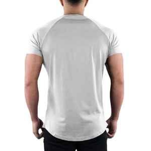 Camiseta de Jersey de algodón 100% para hombre, informal, de manga corta, de alta calidad, transpirable, de punto, estampado sólido, bordado de talla grande - Product Image 5