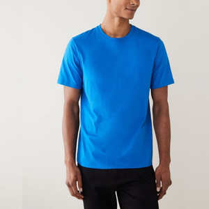 Camiseta Negra Lisa de Alta Calidad, 100% Algodón Premium, Personalizable con Logotipo, Camiseta de Cuello Redondo para Hombre - Product Image 2