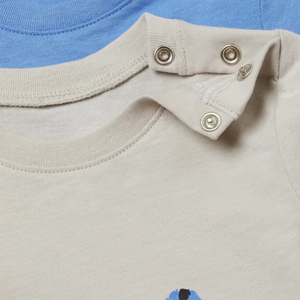 Camiseta informal de algodón desteñido para niños para niñas Camiseta de verano de manga corta para niñas - Product Image 3