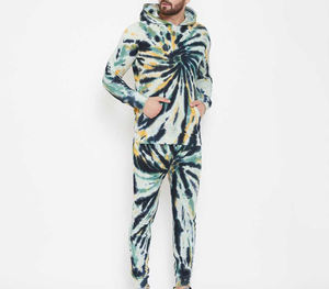 Survêtement surdimensionné personnalisé en gros 100% coton Tie & Dye Hiver Simple Baggy Streetwear Style Acid Washed Pull Sweatsuits - Product Image 1