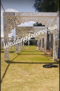 Décoration de mariage Mandap - Matériel en bois Style moderne Marque WEDDINGDECORVOGUE NOUVELLE ARRIVÉE - Product Image 4