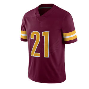 เสื้อฟุตบอลแบบติดกระดุมเสื้อเจอร์ซีย์สีพื้นเสื้ออเมริกันฟุตบอลจากผู้ผลิตปากีสถาน - Product Image 1