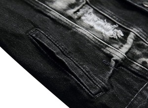 Custom Outfits <b>Denim</b> Jeans Jacket Sets Customized Man Clothing Street Wear High Quality <b>Denim</b> Pants Sets Panel Work <b>Denim</b> Men - Product Image 6