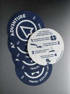 Sous-verres en papier de qualité hospitalière pour décor de bureau écologique durable Matériau végétal recyclé Tapis et coussinets de table Sous-verres - Product Image 3