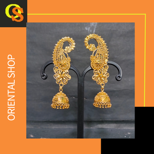 Juego de aretes de último diseño con aretes elegantes de forma redonda chapada en oro de 22CT a la venta por exportadores indios - Product Image 5