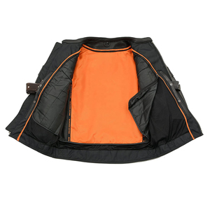 Veste de moto en cuir pour hommes Meilleur matériel à prix raisonnable Veste de moto en cuir pour hommes - Product Image 4
