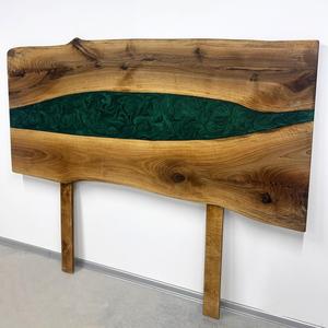 Cabecera de Cama de Madera y Resina Epoxi Hecha a Mano SACK |   Muebles de Dormitorio Modernos de Lujo, Personalizados, con Diseño Artístico y Curado Térmico - Product Image 3