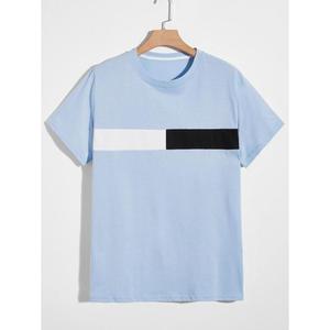 เสื้อยืดแขนครึ่งได้รับความนิยมเสื้อยืดแฟชั่นสำหรับเด็กผู้ชายเสื้อยืดผ้าฝ้ายใช้ในชีวิตประจำวันมีโลโก้คุณภาพระดับพรีเมียม - Product Image 5