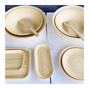 Bol en bambou fait main du Vietnam de qualité supérieure bol en bambou écologique naturel approvisionnement en vrac direct d'usine - Product Image 2
