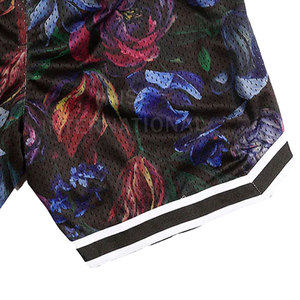 Pantalones Cortos de Malla con Logotipo Personalizado, Estilo Hip Hop, para Hombre, Verano, Entrenamiento, Fitness, Deportes, Baloncesto, Gimnasio, Cintura Alta Elástica con Bolsillo - Product Image 5