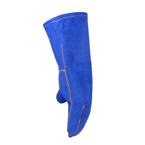 Guantes de soldadura de cuero dividido de vaca y grano de oveja de mejor rendimiento Guantes de trabajo de extinción de incendios de protección de manos de seguridad industrial - Product Image 5