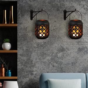 Best Decor Factory Price Candle Holder Wedding Decorative Luxury Metal in Iron <b>Black</b> Powder Coating Hanging Candle <b>Lantern</b> - Product Image 2