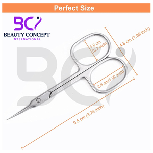 Ciseaux de manucure à lame courbée Highland 2026 – Ciseaux à cuticules et ongles en acier inoxydable, très vendus pour manucure et pédicure - Product Image 5