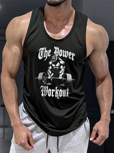 Débardeur de sport pour homme Stringer Muscle Fit Débardeurs Chemise d'entraînement fitness Spandex Design personnalisé Débardeur d'entraînement pour homme Singlet - Product Image 2