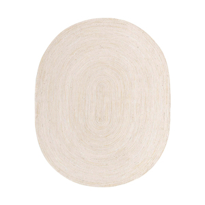 Tapis ovale en jute fabriqué à la main polyvalent Artisan Look pour chambres à coucher Cuisines et couloirs Tapis et coussinets - Product Image 6