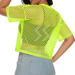 Precio al por mayor Últimos estilos calientes Alta calidad Señoras Mash Boxy Camiseta Señoras de manga corta Boxy Camiseta - Product Image 6