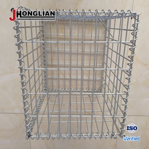 Paniers muraux en acier inoxydable Treillis métallique <span class=keywords><strong>Prix</strong></span> Panier galvanisé <span class=keywords><strong>Gabion</strong></span> 2X1X1 pour jardin Paysage Cage remplie de roches - Product Image 1