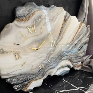 Horloge murale décorative Gmart, design moderne, modèle nautique, luxe, colorée, personnalisée, écologique, en résine époxy - Product Image 1