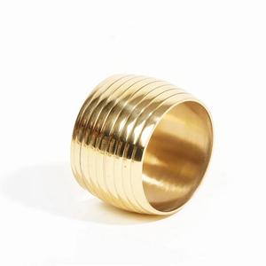 Gold Plated Metal Napkin Ring Cuff In Round Shape For Hotel <b>Wedding</b> Party <b>Table</b> <b>Top</b> Napkin Holding Use In Wholesale - Product Image 1