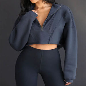 Sweat à capuche respirant pour femme, épaules tombantes, anti-boulochage, logo imprimé en 3D personnalisé, sweat à capuche hip-hop respirant pour femme - Product Image 6