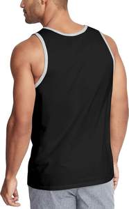 2026 Style Summer Cotton <b>Men</b> Gym Workout Tank Tops <b>singlet</b> gym sleeveless undershirt stringer with Custom Brand Logo Design Tags - Product Image 2