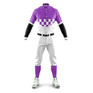 Nouvelle tendance, ensembles d'uniformes de baseball, vêtements de sport imprimés, nom et numéro cousus, personnalisés, vêtements de softball pour hommes, respirants, 100% polyester - Product Image 1