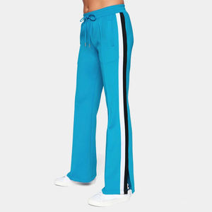 Pantalon de jogging décontracté en toile personnalisé, coupe évasée, ample, à jambe large, style empilé, pour la vente en gros - Product Image 2