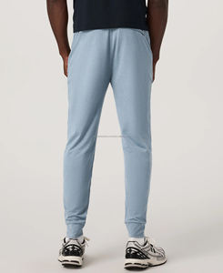 กางเกงวอร์มแนวสตรีทสำหรับผู้ชาย, กางเกงวิ่งน้ำหนักเบาแบบลำลองมีเชือกผูกปานกลางมีกระเป๋าด้านหลังสำหรับออกกำลังกายกลางแจ้ง - Product Image 2