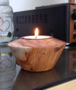 Portavelas de madera Tarros de velas - Product Image 2