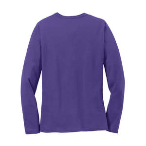 Camisetas de Manga Larga Ajustadas para Mujer, Ecológicas, con Logotipo Personalizado al por Mayor, de Poliéster/Algodón, Antiarrugas y de Secado Rápido - Product Image 6