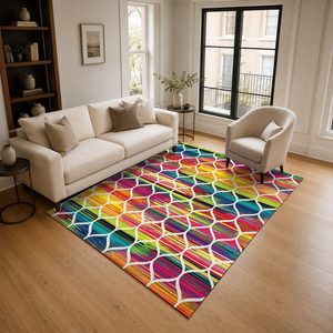 <b>RUGS</b> DEPOT LXDP-0584 Wholesale Red <b>Burgundy</b> Traditional Anatolian Digital Printed Machine Washable Chenille Area <b>Rug</b> Non Slip - Product Image 2