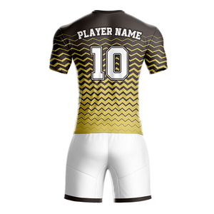 Nouvelle arrivée d'uniformes de football respirants par sublimation \ Ensembles d'uniformes pour l'équipe de football de conception OEM directe d'usine - Product Image 3